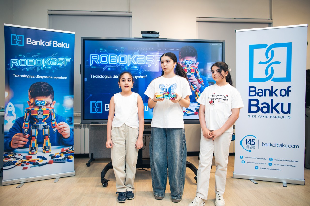 "Bank of Baku"dan şəhid və qazi övladları üçün “RoboKəşf” təşəbbüsü - FOTOLAR